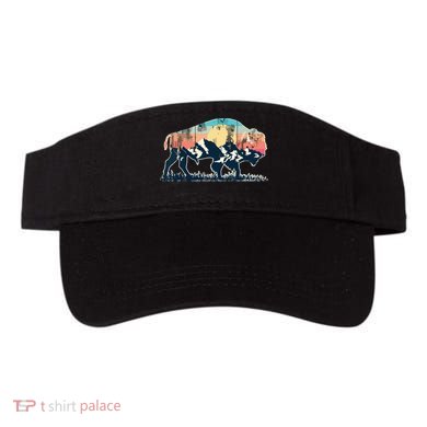 Sunset Landscape Buffalo Gift Visor