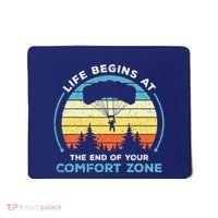 Skydiving Life Begins At The End Of Your Comfort Zone Gift Mousepad thumb 0