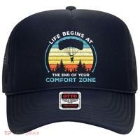Skydiving Life Begins At The End Of Your Comfort Zone Gift Hat thumb 0