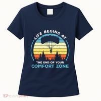 Skydiving Life Begins At The End Of Your Comfort Zone Gift Women's T-Shirt thumb 0