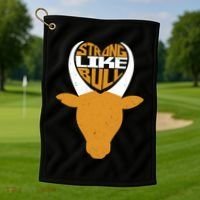 Strong Like Bull Golf Towel thumb 1