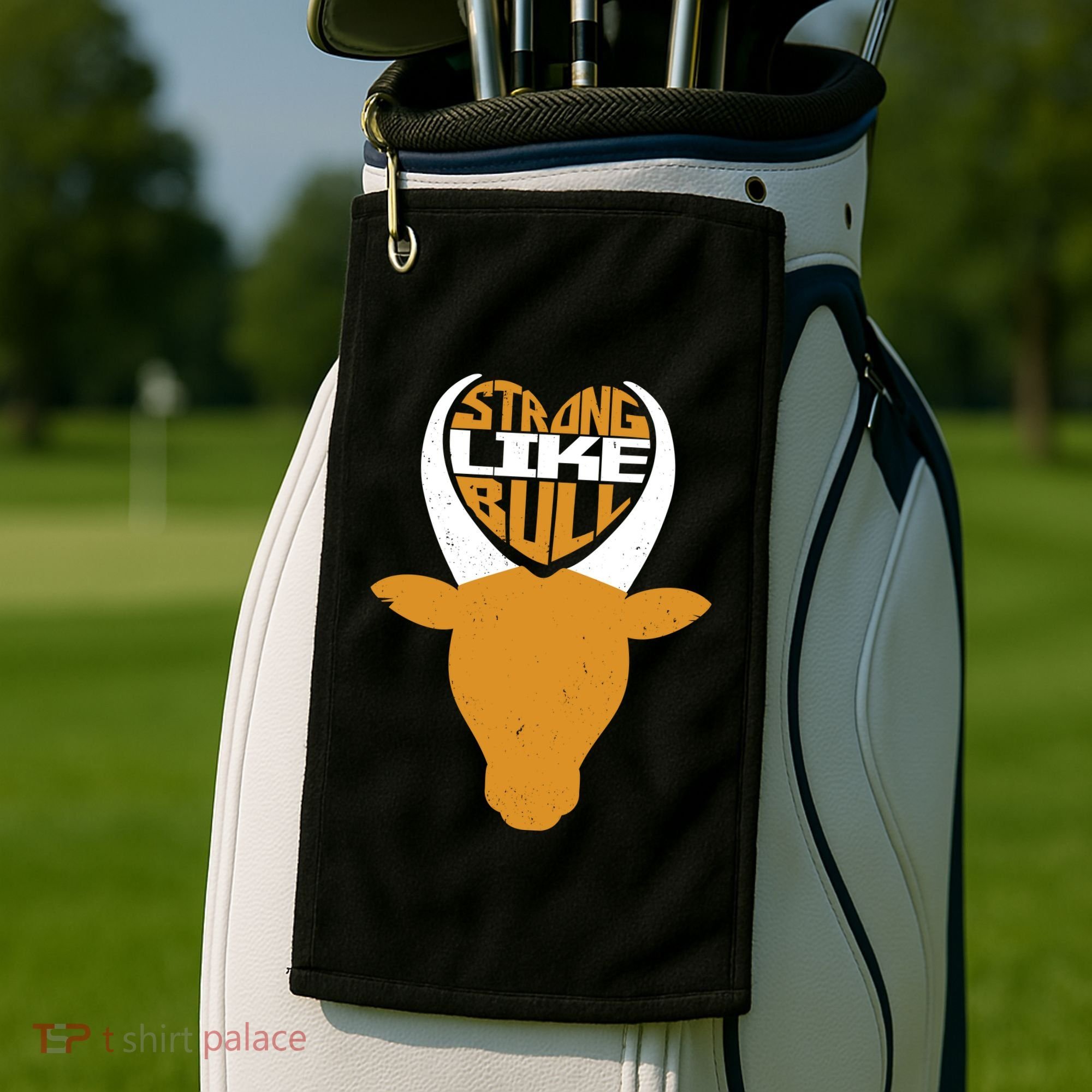 Strong Like Bull Golf Towel