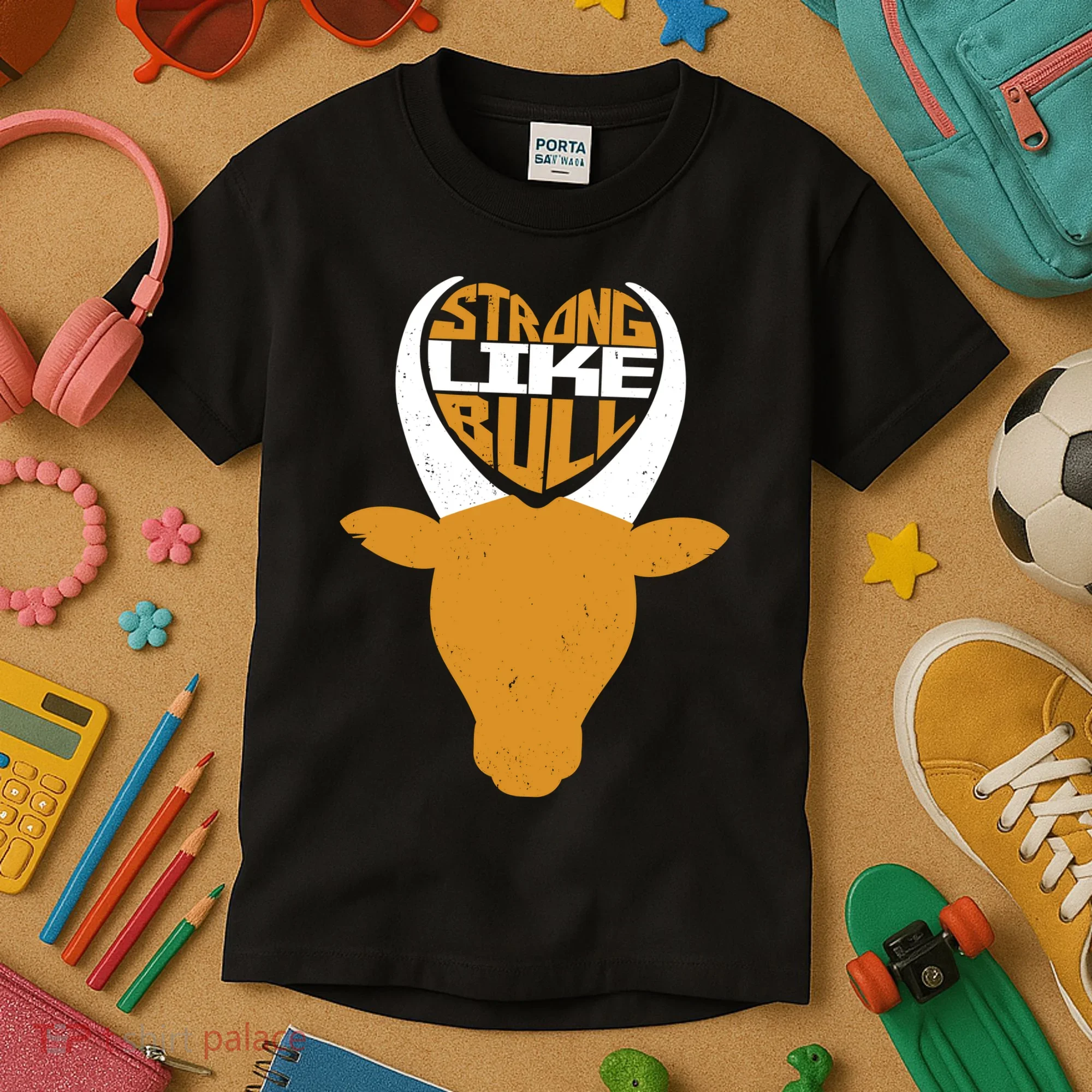 Strong Like Bull Kids T-Shirt