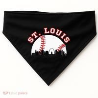 St. Louis Baseball St. Louis Mo Cityscape Stl Skyline USA-Made Doggie Bandana thumb 0