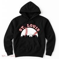 St. Louis Baseball St. Louis Mo Cityscape Stl Skyline Hoodie thumb 0