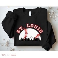 St. Louis Baseball St. Louis Mo Cityscape Stl Skyline Sweatshirt thumb 2