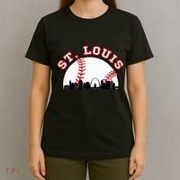 St. Louis Baseball St. Louis Mo Cityscape Stl Skyline T-Shirt thumb 4