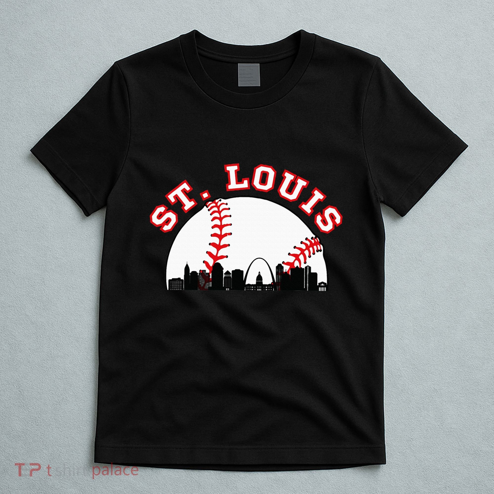 St. Louis Baseball St. Louis Mo Cityscape Stl Skyline T-Shirt