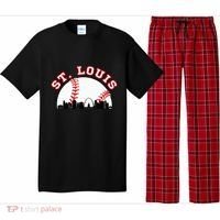 St. Louis Baseball St. Louis Mo Cityscape Stl Skyline Pajama Set thumb 0