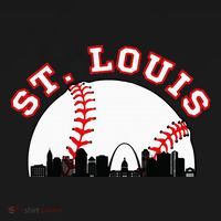 St. Louis Baseball St. Louis Mo Cityscape Stl Skyline Women's Hoodie thumb 2