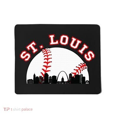 St. Louis Baseball St. Louis Mo Cityscape Stl Skyline Mousepad