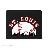 St. Louis Baseball St. Louis Mo Cityscape Stl Skyline Mousepad thumb 0