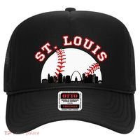 St. Louis Baseball St. Louis Mo Cityscape Stl Skyline Hat thumb 0