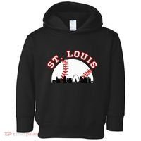 St. Louis Baseball St. Louis Mo Cityscape Stl Skyline Toddler Hoodie thumb 0