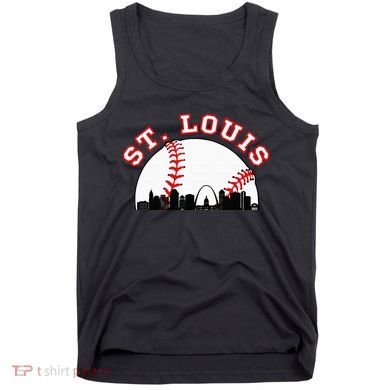 St. Louis Baseball St. Louis Mo Cityscape Stl Skyline Tank Top