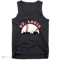 St. Louis Baseball St. Louis Mo Cityscape Stl Skyline Tank Top thumb 0