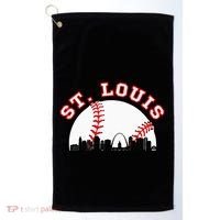 St. Louis Baseball St. Louis Mo Cityscape Stl Skyline Golf Towel thumb 0