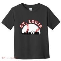 St. Louis Baseball St. Louis Mo Cityscape Stl Skyline Toddler T-Shirt thumb 0
