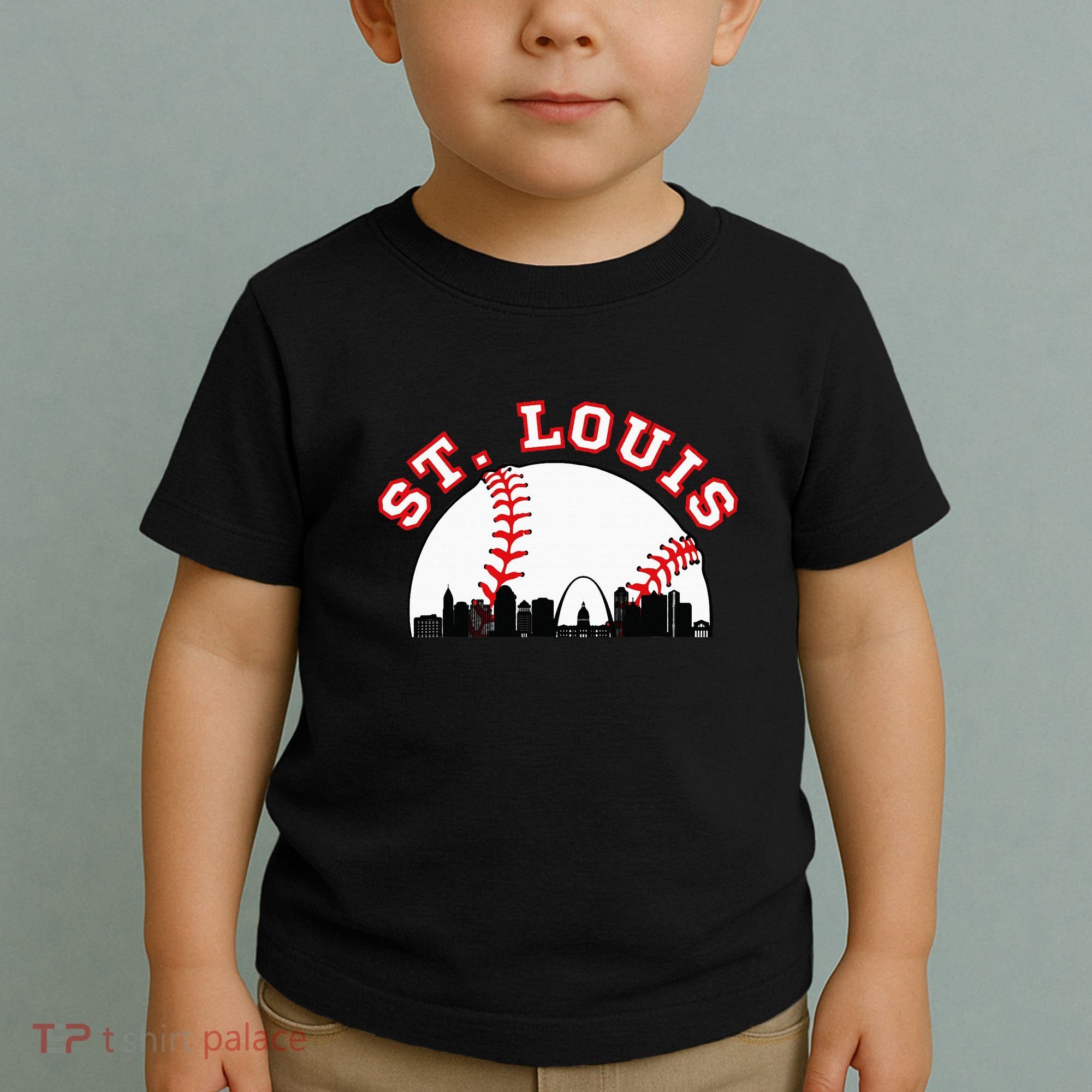 St. Louis Baseball St. Louis Mo Cityscape Stl Skyline Toddler T-Shirt