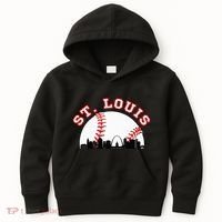 St. Louis Baseball St. Louis Mo Cityscape Stl Skyline Kids Hoodie thumb 0