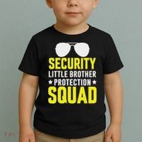 Security Little Brother Protection Squad Toddler T-Shirt thumb 2