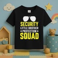 Security Little Brother Protection Squad Toddler T-Shirt thumb 3
