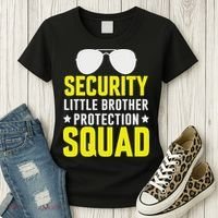 Security Little Brother Protection Squad Women's T-Shirt thumb 3