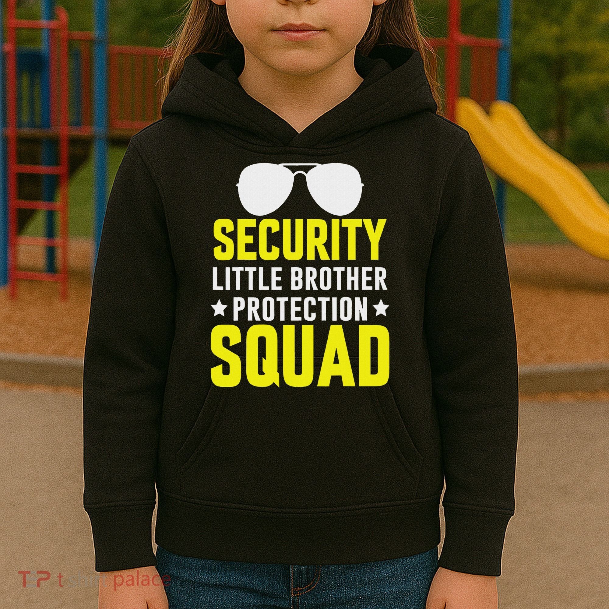 Security Little Brother Protection Squad Kids Hoodie
