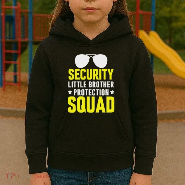 Security Little Brother Protection Squad Kids Hoodie