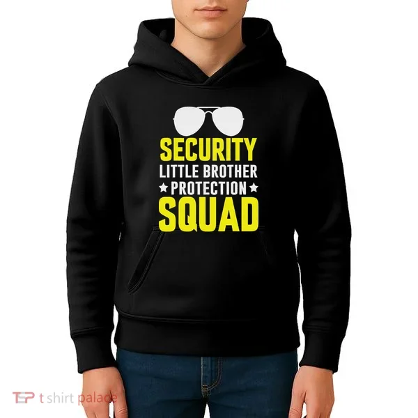 Security Little Brother Protection Squad Kids Hoodie