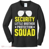 Security Little Brother Protection Squad Kids Long Sleeve Shirt thumb 0