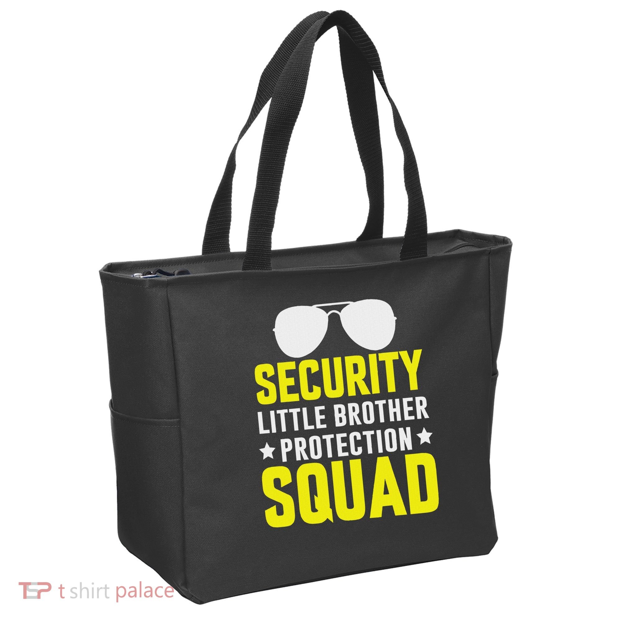 Security Little Brother Protection Squad Tote Bag