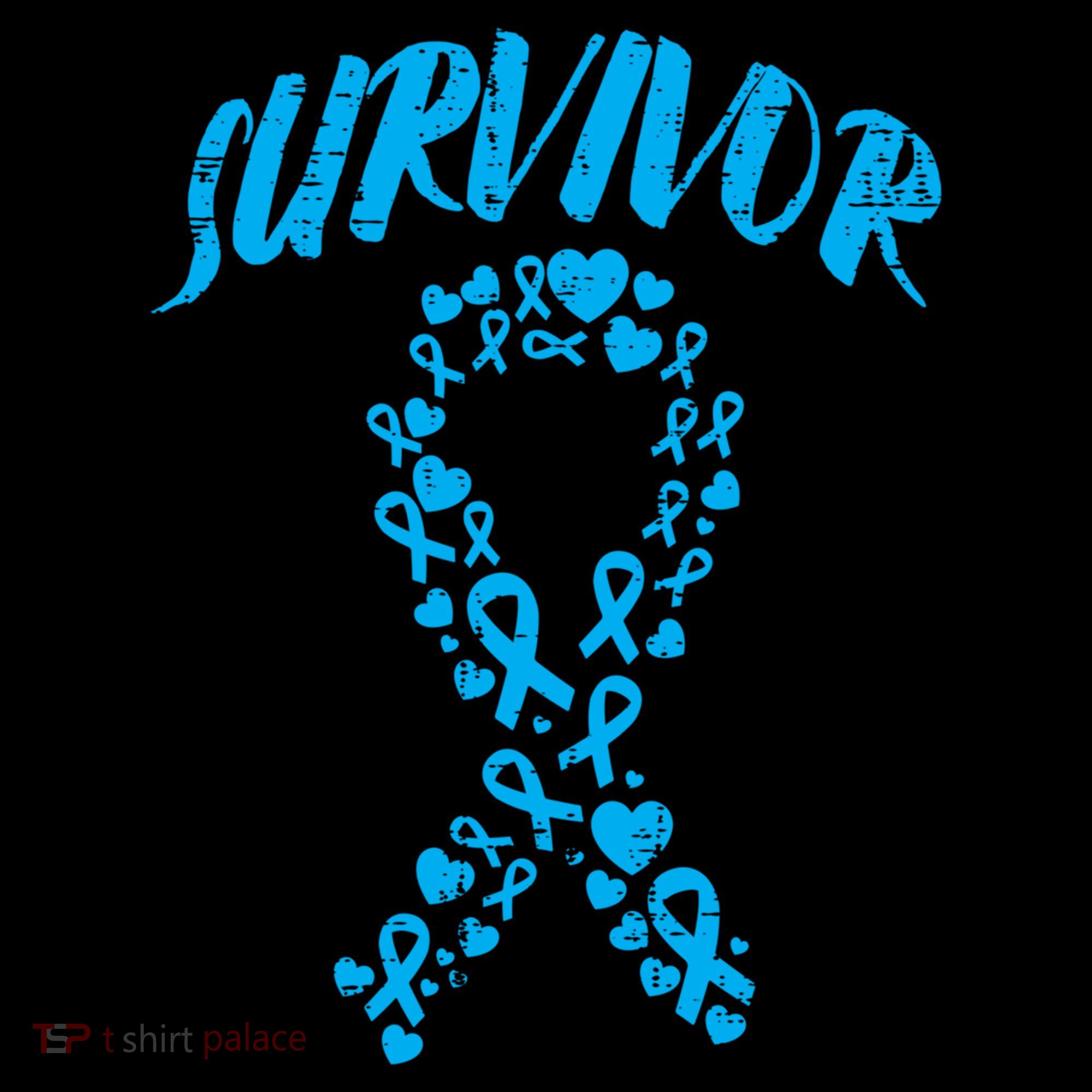 Survivor Light Blue Ribbon Prostate Cancer Awareness Meaningful Gift Coffee Mug
