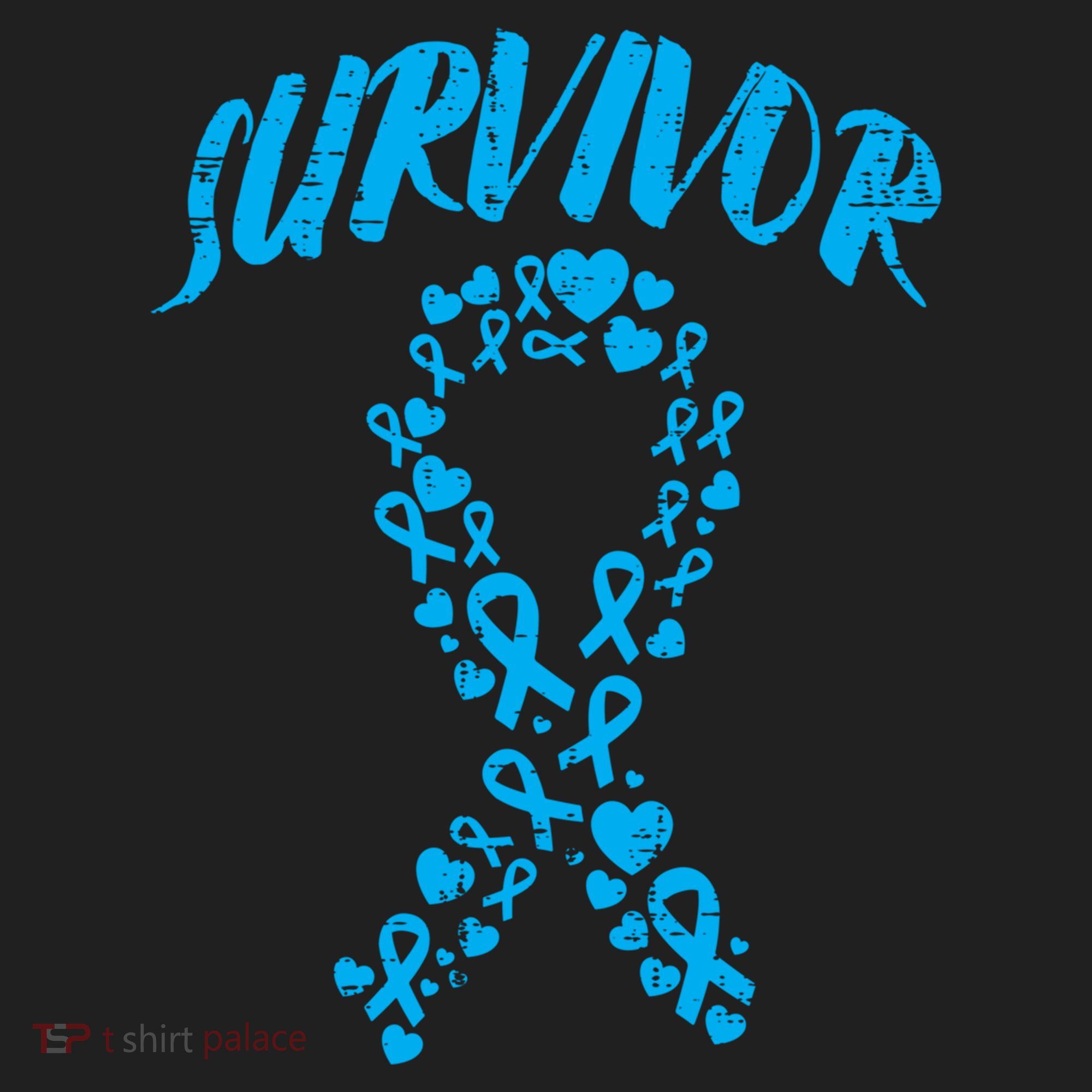 Survivor Light Blue Ribbon Prostate Cancer Awareness Meaningful Gift Beanie
