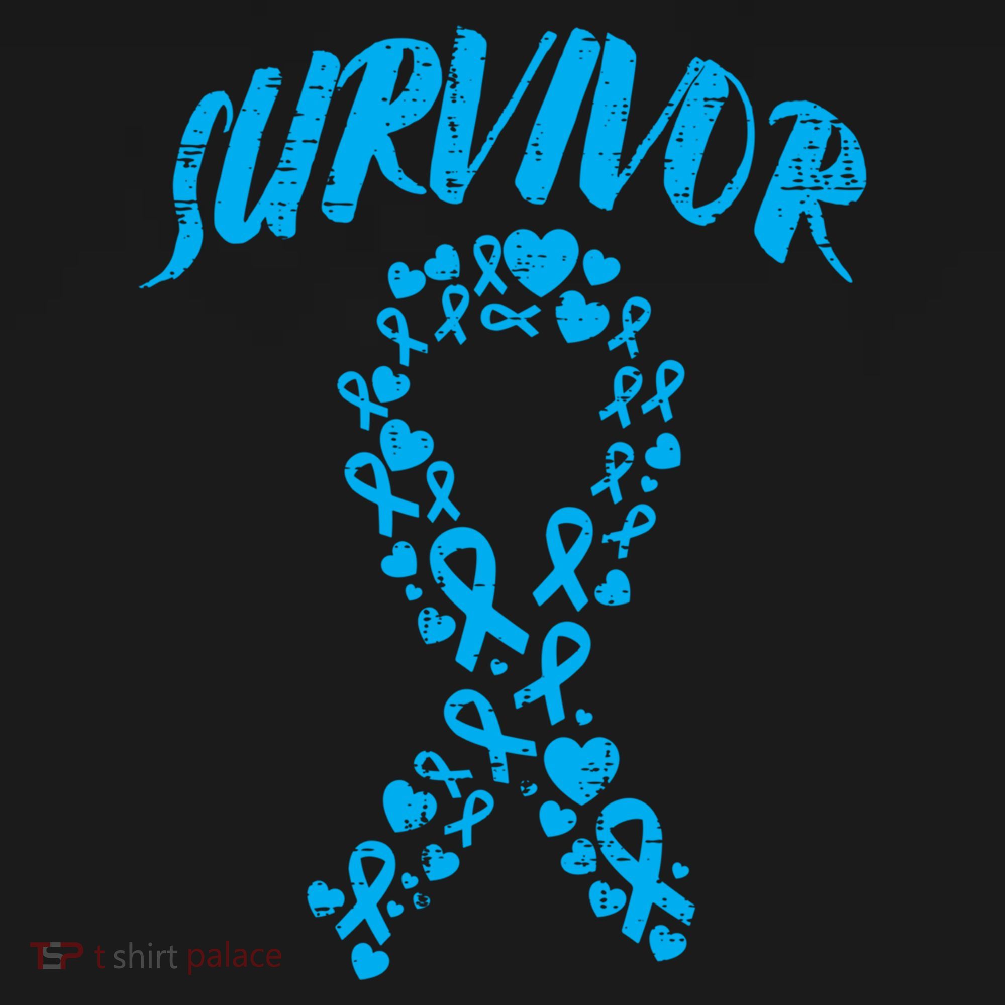 Survivor Light Blue Ribbon Prostate Cancer Awareness Meaningful Gift Ornament