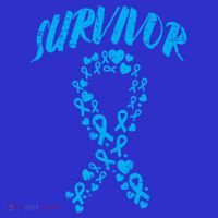 Survivor Light Blue Ribbon Prostate Cancer Awareness Meaningful Gift Mousepad thumb 1