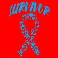 Survivor Light Blue Ribbon Prostate Cancer Awareness Meaningful Gift Santa Hat thumb 1