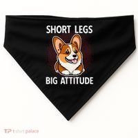 Short Legs Big Attitude Corgi USA-Made Doggie Bandana thumb 0