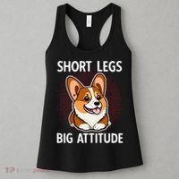 Short Legs Big Attitude Corgi Women's Tank Top thumb 3