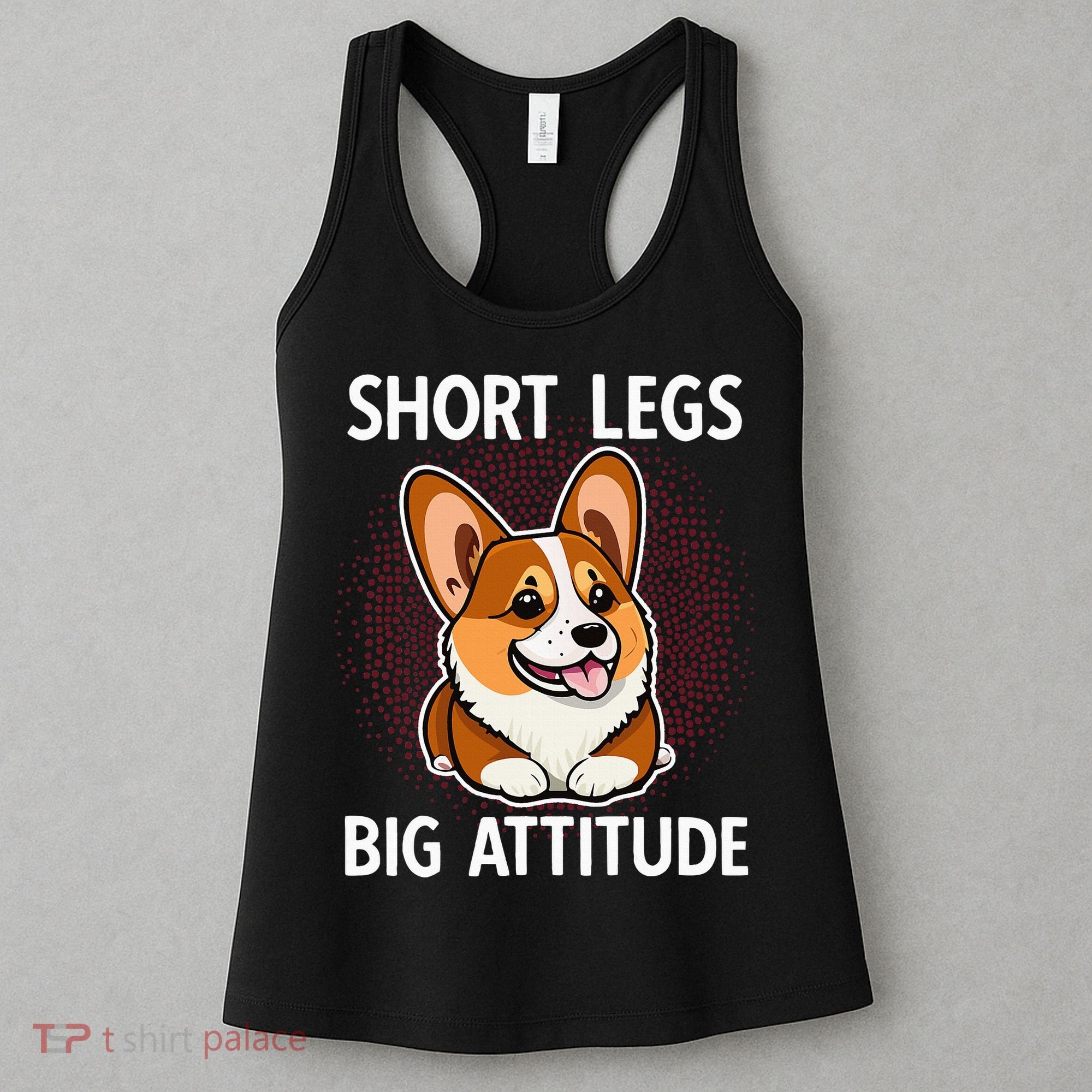 Short Legs Big Attitude Corgi Women's Tank Top