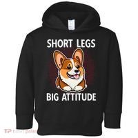 Short Legs Big Attitude Corgi Toddler Hoodie thumb 0