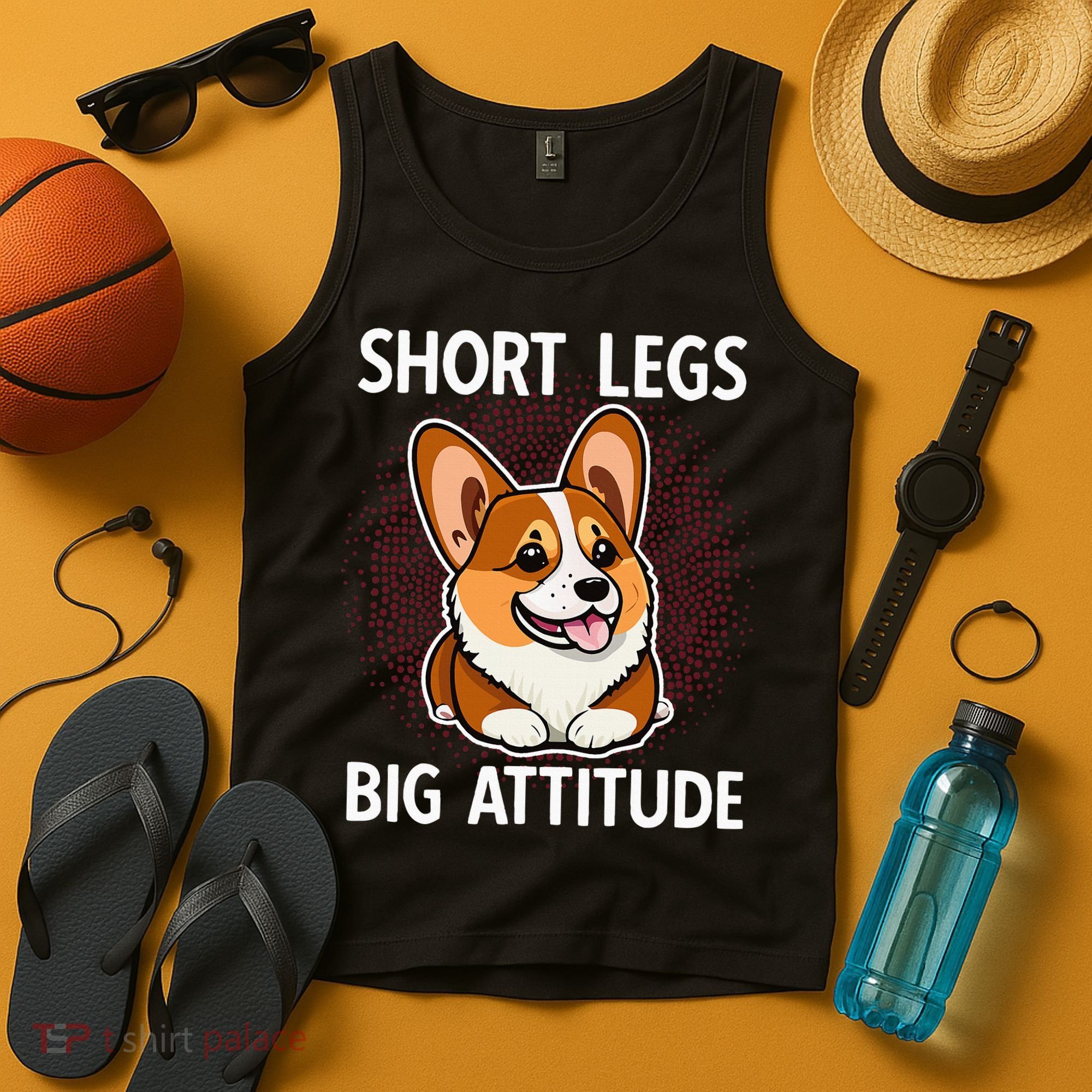 Short Legs Big Attitude Corgi Tank Top