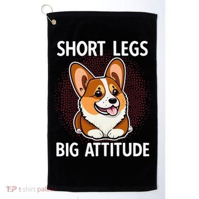 Short Legs Big Attitude Corgi Golf Towel
