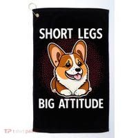 Short Legs Big Attitude Corgi Golf Towel thumb 0