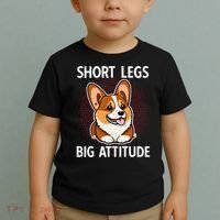 Short Legs Big Attitude Corgi Toddler T-Shirt thumb 2