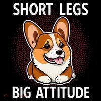 Short Legs Big Attitude Corgi Women's Long Sleeve Shirt thumb 2