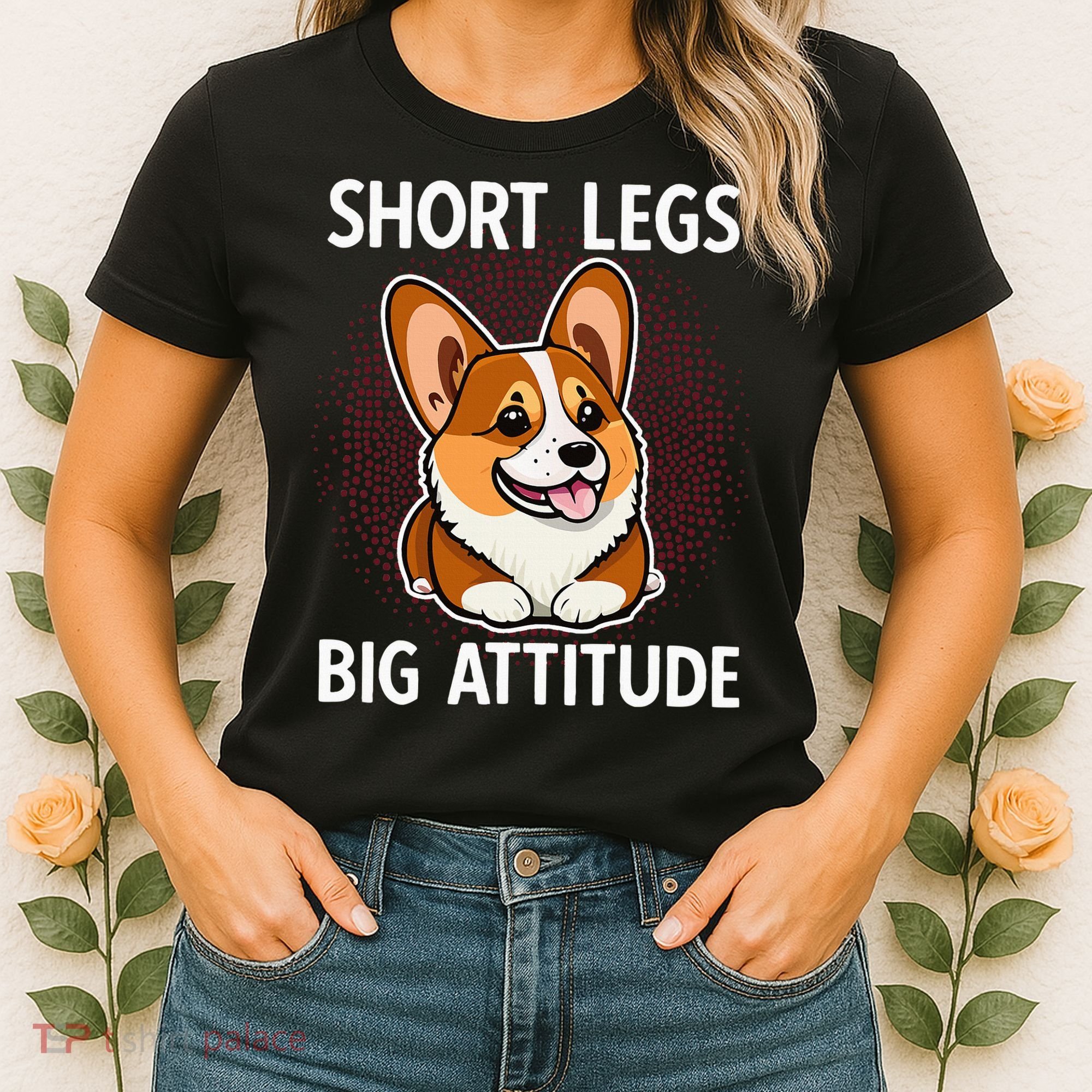 Short Legs Big Attitude Corgi Women's T-Shirt