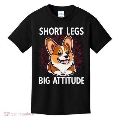 Short Legs Big Attitude Corgi Kids T-Shirt