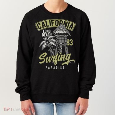 Surfing Long Beach California Women's Sweatshirt