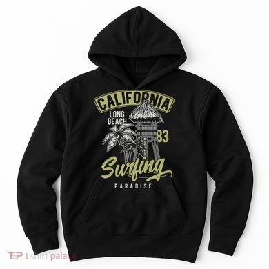 Surfing Long Beach California Hoodie